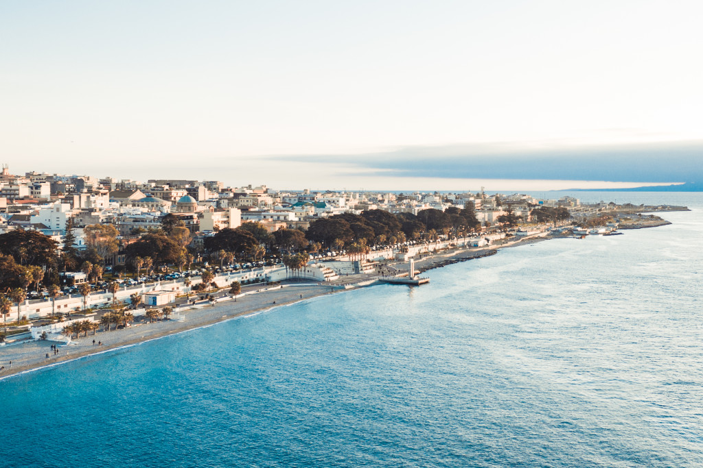 aerial view of reggio calabria, italy