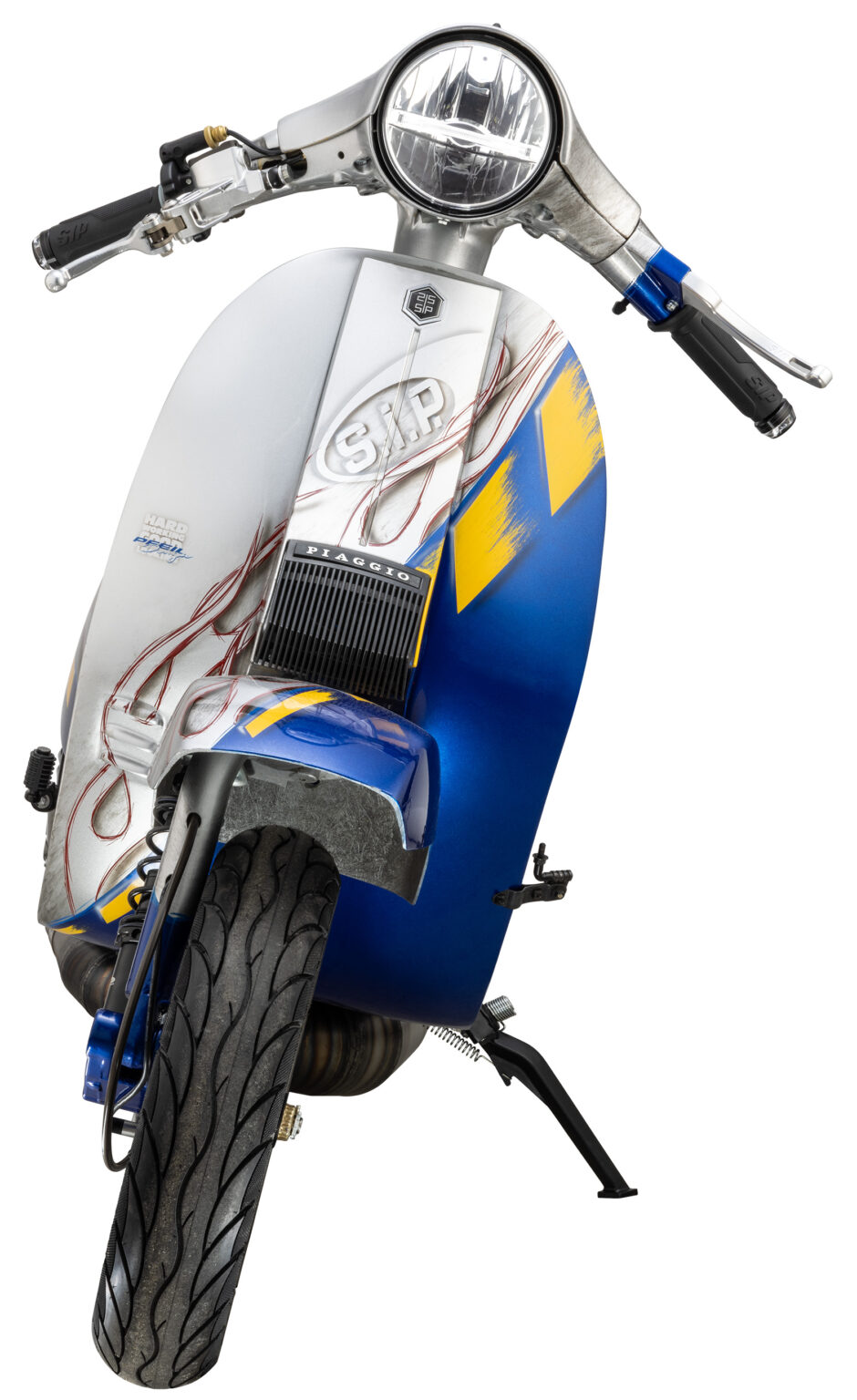 Buzzetti Hauptständer Für Vespa Ciao Ab 1977 - Originalersatz Mit Federn & Bolzen