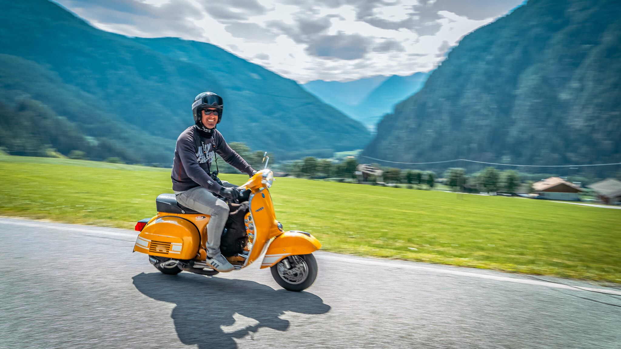 vespa in the green